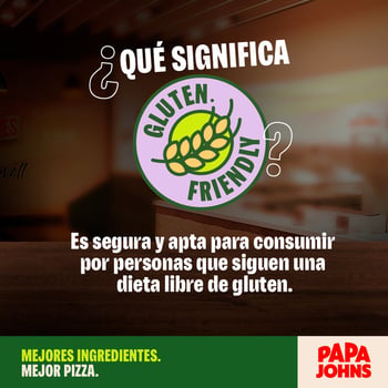 Nueva masa colifor gluten friendly Papa Johns